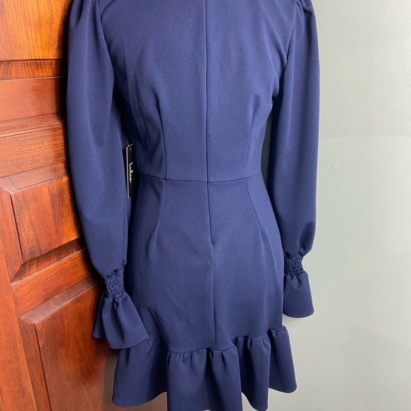 Lulus navy mini dress. Size L - Picture 4 of 4